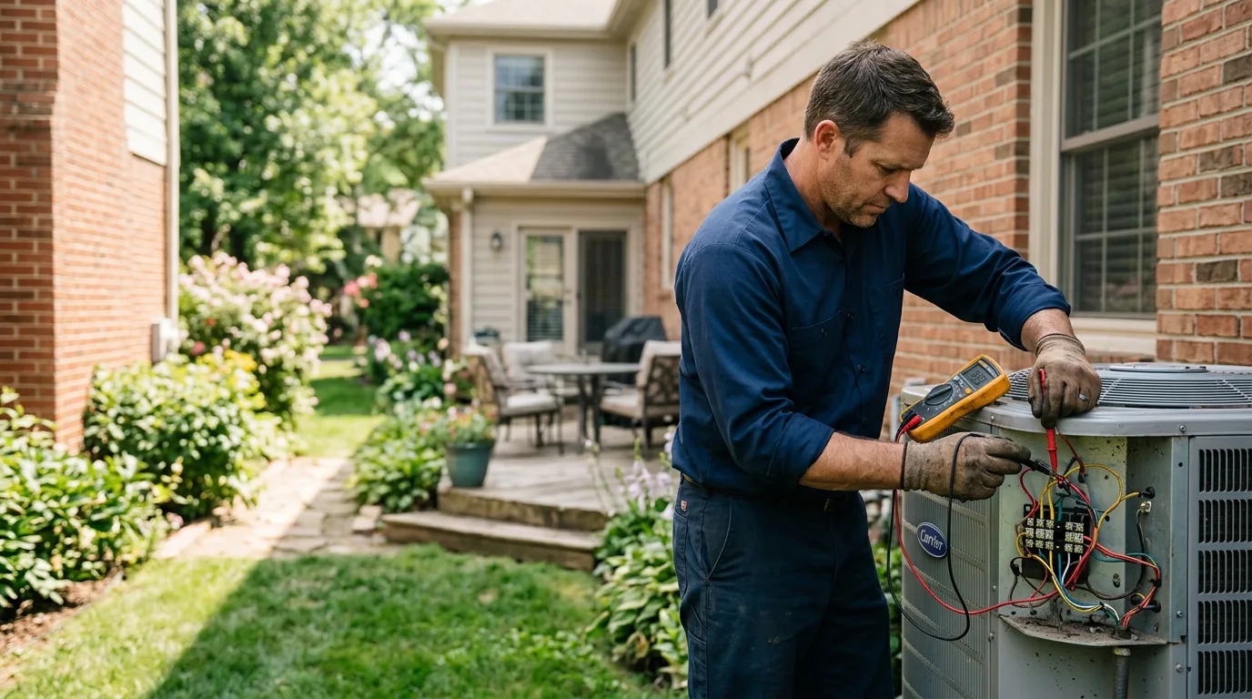HVAC technician working near Woods Hole, MA